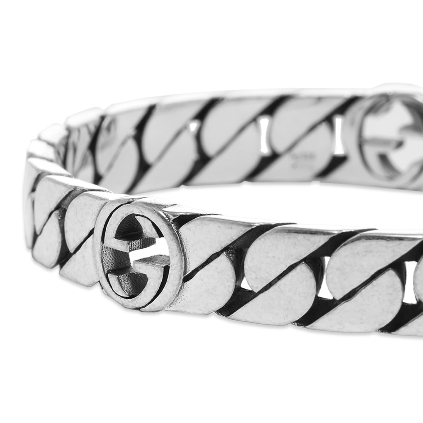 Double Gucci Interlocking Gucci Rigid Bracelet