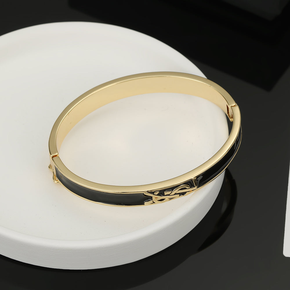18K YSL Black Bracelet